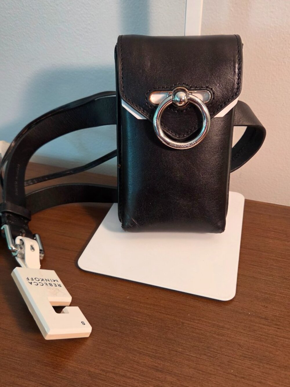 REBECCA MINKOFF NEW WITH TAGS BLACK LEATHER BELT BAG